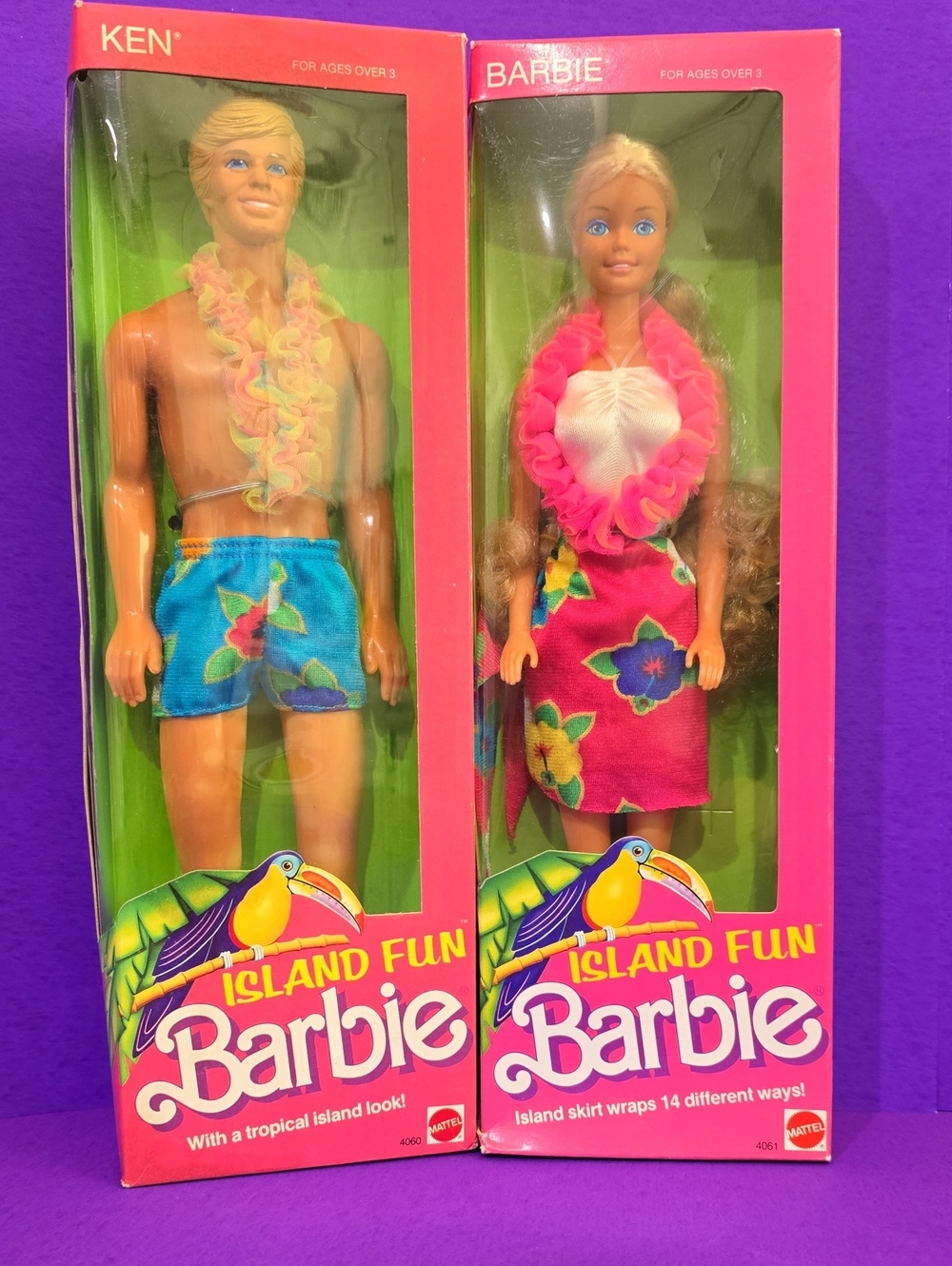 1987 Barbie & Ken Island Fun Pair